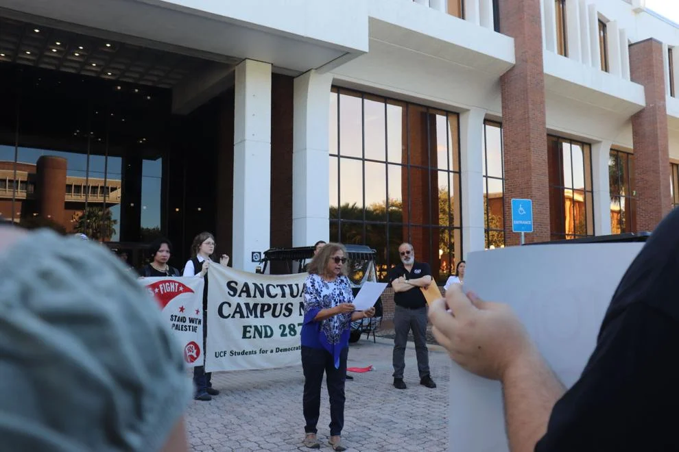 UCF students deliver letter to President Cartwright demanding the university cut ties with ICE